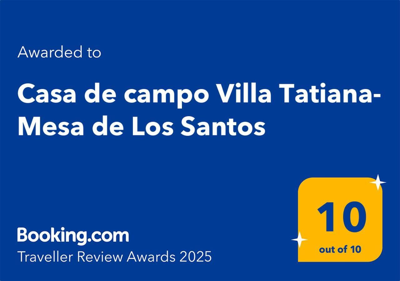 Casa De Campo Villa Tatiana- Mesa De Los Santos 로스 산토스 외부 사진